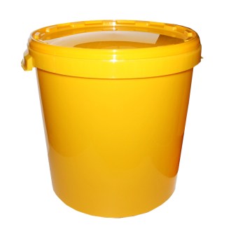 Nádoba na med plast 40 kg žltá 